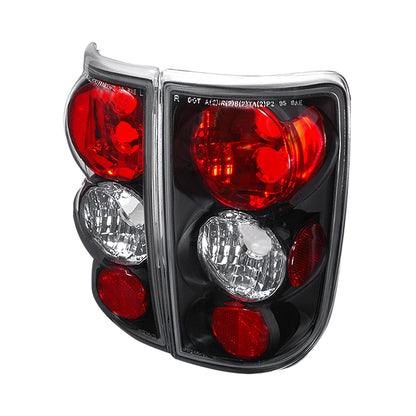 1995-2004 Chevrolet Blazer/S10 GMC Jimmy/Envoy Oldmosbile Bravada Tail Lights (Matte Black Housing/Clear Lens)