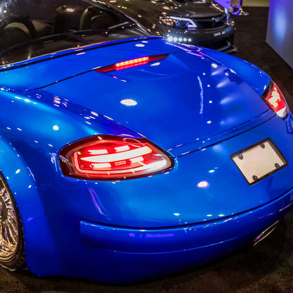 1997-2004 Porsche Boxster 986 LED Sequential Tail Lights (Matte Black Housing/Clear Lens)