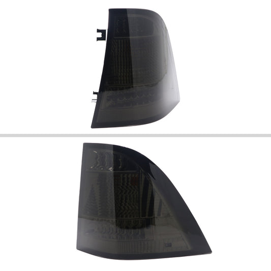 1998-2005 Mercedes Benz W163 M Class LED Tail Lights (Chrome Housing/Smoked Lens)
