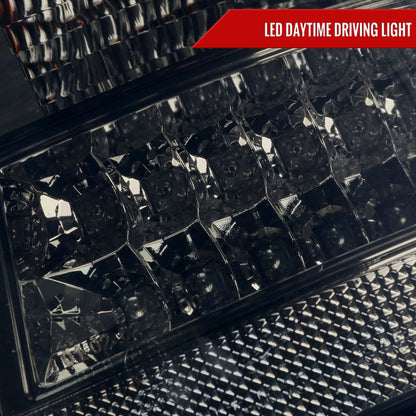 1998-2005 Mercedes Benz W163 M Class LED Tail Lights (Chrome Housing/Smoked Lens)