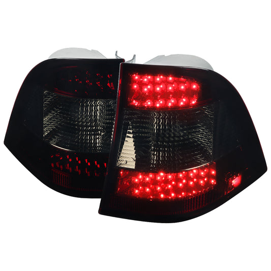 1998-2005 Mercedes Benz W163 M Class LED Tail Lights (Chrome Housing/Red Smoked Lens)