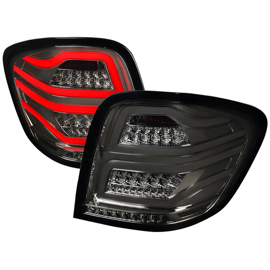 2006-2011 Mercedes Benz W164 ML Class LED Tail Lights (Chrome Housing/Smoked Lens)
