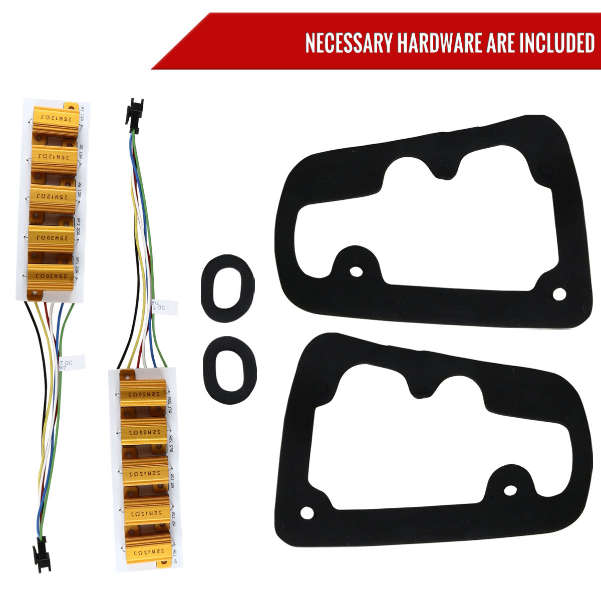 2006-2011 Mercedes Benz W164 ML Class LED Tail Lights (Matte Black Housing/Clear Lens)