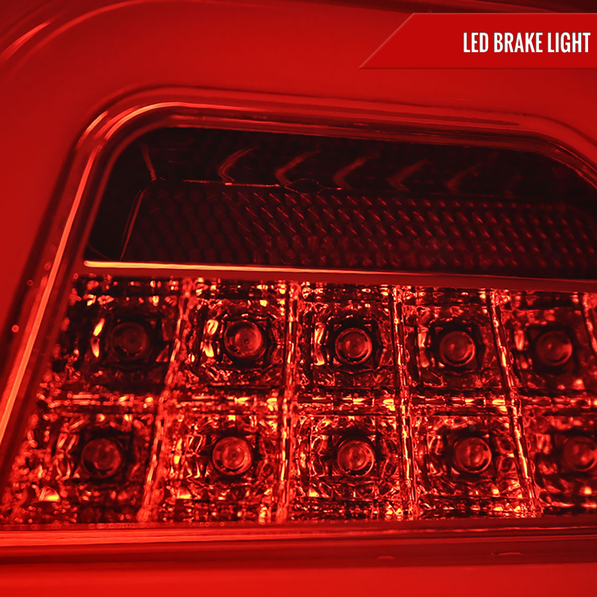 2006-2011 Mercedes Benz W164 ML Class LED Tail Lights (Chrome Housing/Red Lens)