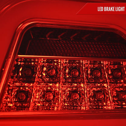 2006-2011 Mercedes Benz W164 ML Class LED Tail Lights (Chrome Housing/Red Lens)