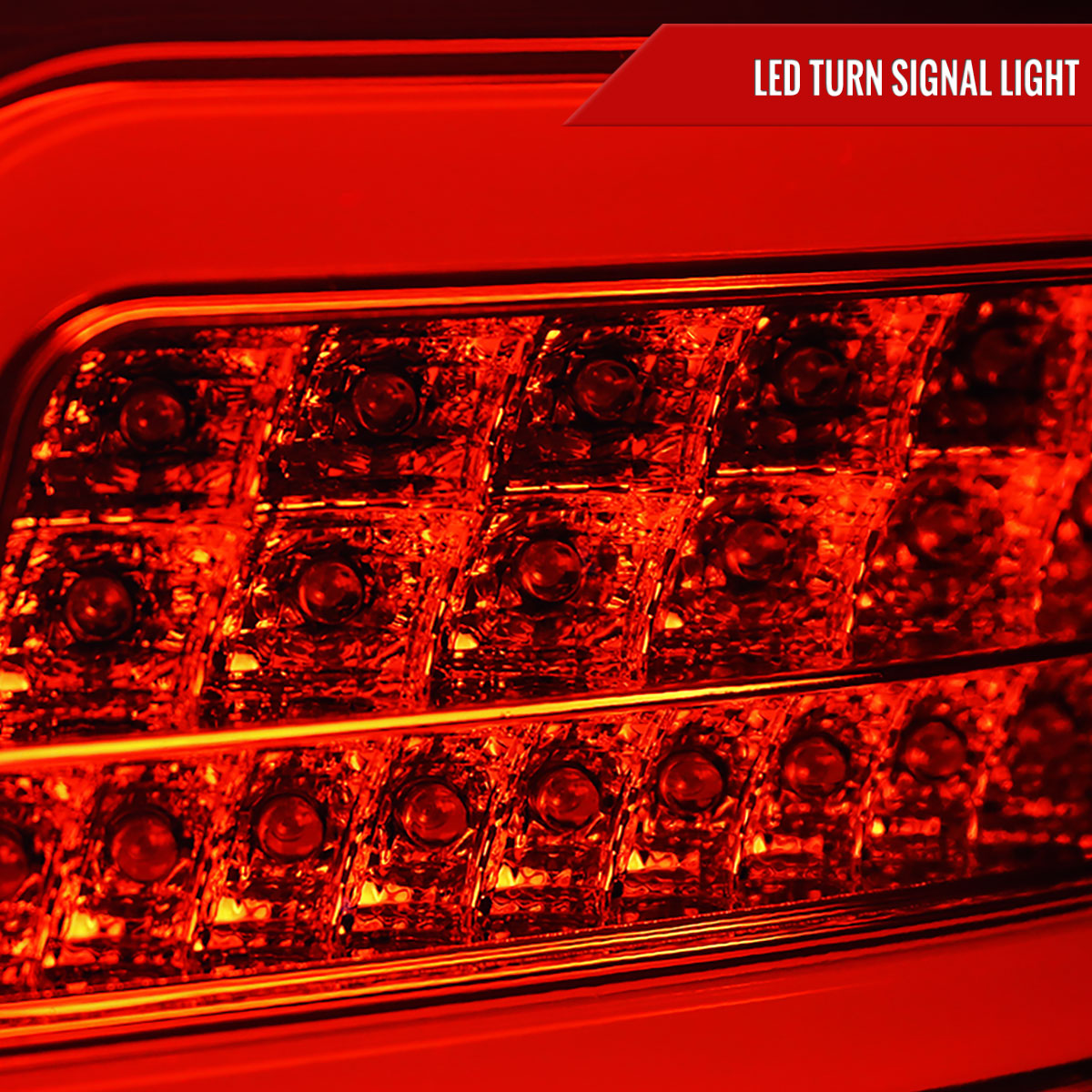 2006-2011 Mercedes Benz W164 ML Class LED Tail Lights (Chrome Housing/Red Lens)