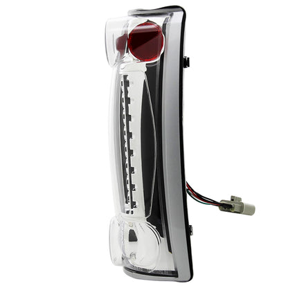 1988-2000 Chevrolet C/K C10/Silverado/Tahoe/Suburban GMC Sierra/Jimmy/Yukon LED Tail Lights (Chrome Housing/Clear Lens)