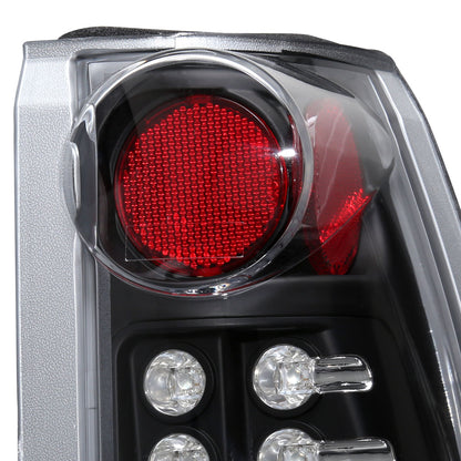 1988-2000 Chevrolet C/K C10/Silverado/Tahoe/Suburban GMC Sierra/Jimmy/Yukon LED Tail Lights (Matte Black Housing/Clear Lens)