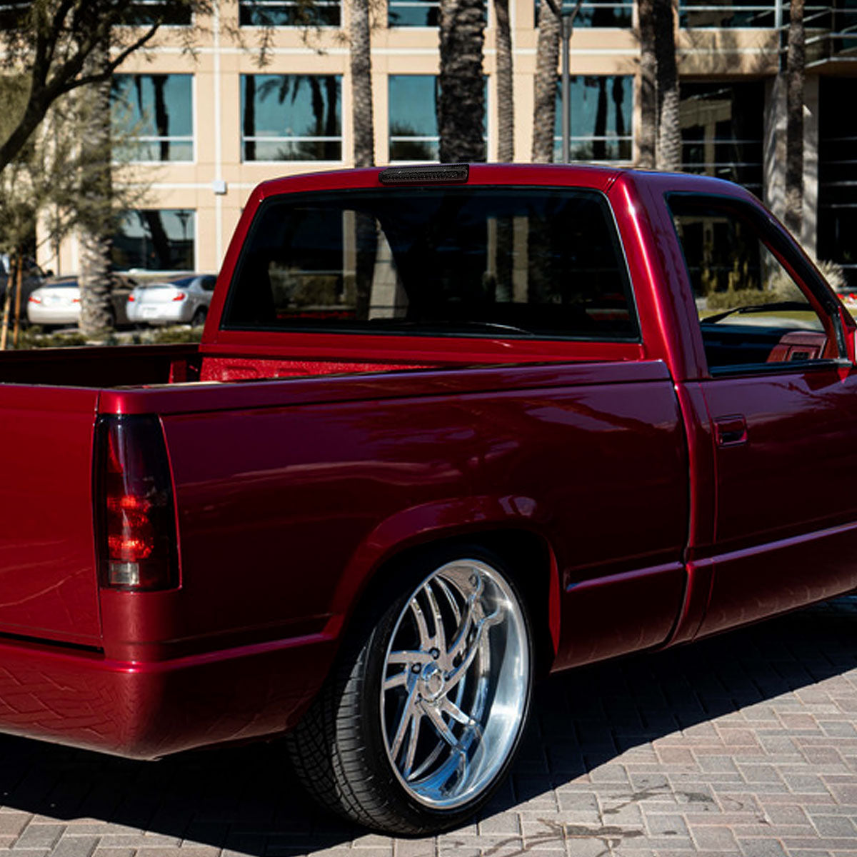 1994-2000 Chevrolet GMC C/K 1500/2500/3500 LED 3rd Brake Tail Light (Chrome Housing/Smoked Lens)