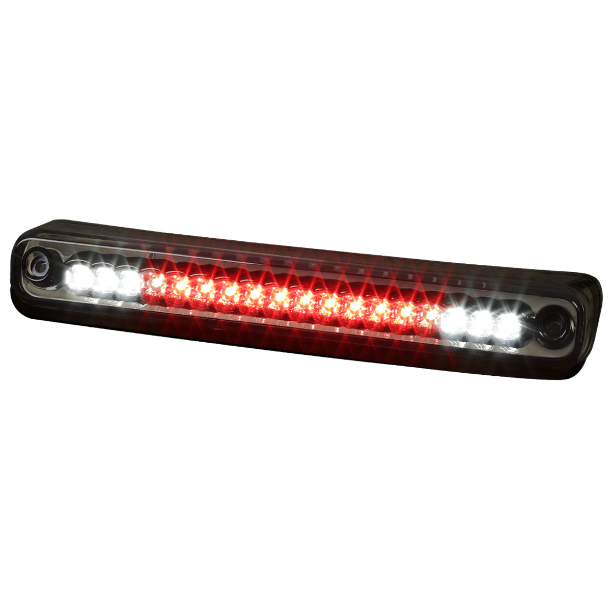 1994-2000 Chevrolet GMC C/K 1500/2500/3500 LED 3rd Brake Tail Light (Chrome Housing/Smoked Lens)