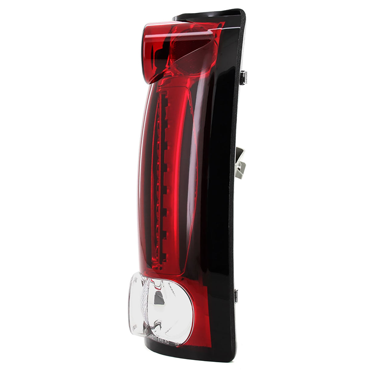 1988-2000 Chevrolet C/K C10/Silverado/Tahoe/Suburban GMC Sierra/Jimmy/Yukon LED Tail Lights (Chrome Housing/Red Clear Lens)
