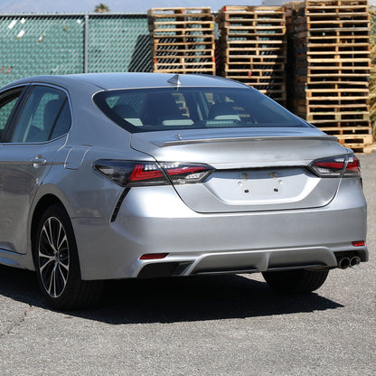2018-2022 Toyota Camry LED Tail Lights w/ Sequential Signal Lamps (Jet Black Housing/Clear Lens)