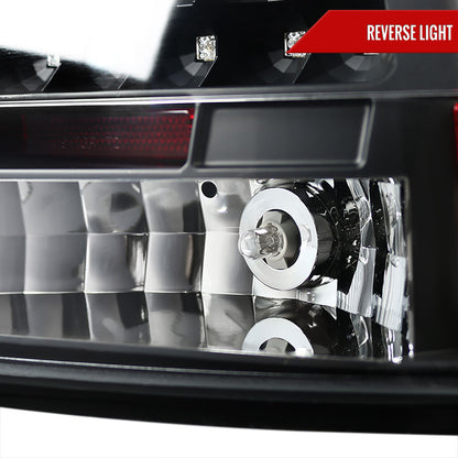 2005-2008 Dodge Charger LED Tail Lights (Matte Black Housing/Clear Lens)
