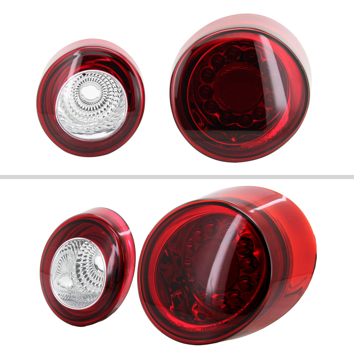 2005-2010 Chevrolet Cobalt Coupe LED Tail Lights & Trunk Reverse Lights (Chrome Housing/Red Lens)