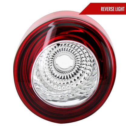 2005-2010 Chevrolet Cobalt Coupe LED Tail Lights & Trunk Reverse Lights (Chrome Housing/Red Lens)