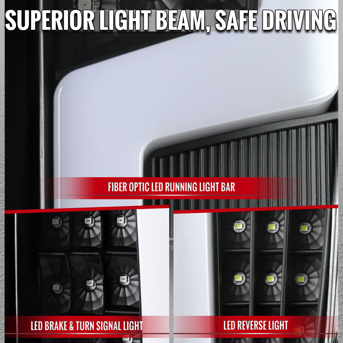 2004-2012 Chevy Colorado/GMC Canyon LED Tail Lights - Black/Clear - view 3