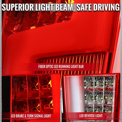 2004-2012 Chevy Colorado/GMC Canyon LED Tail Lights - Chrome/Red - view 3