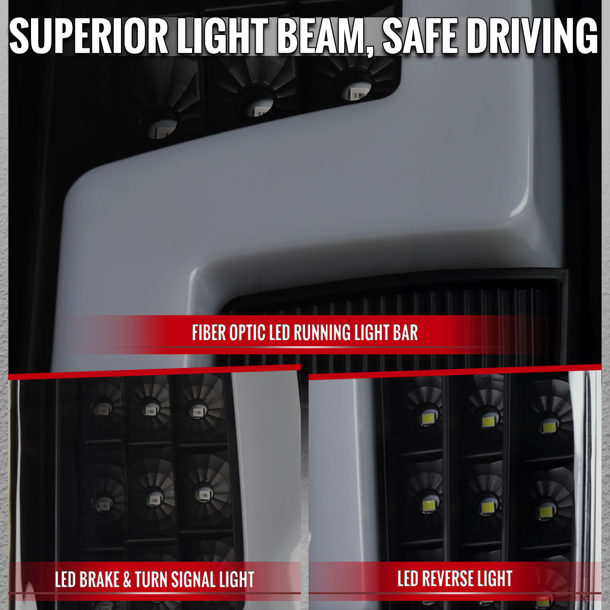 2004-2012 Chevy Colorado/GMC Canyon LED Tail Lights - Black/Smoked - view 3