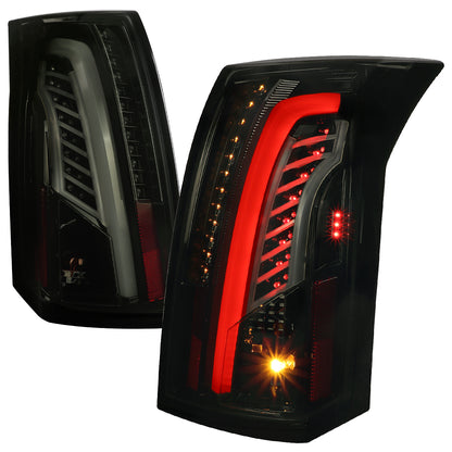 2003-2007 Cadillac CTS LED Tail Lights (Glossy Black Housing/Smoked Lens)