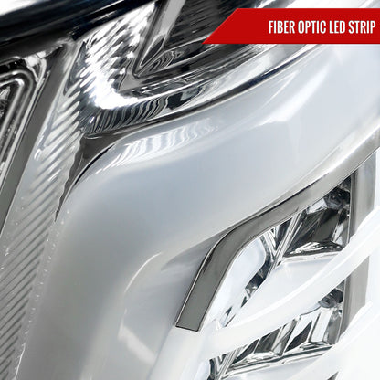 2003-2007 Cadillac CTS LED Tail Lights (Chrome Housing/Clear Lens)