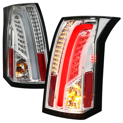 2003-2007 Cadillac CTS LED Tail Lights (Chrome Housing/Clear Lens)