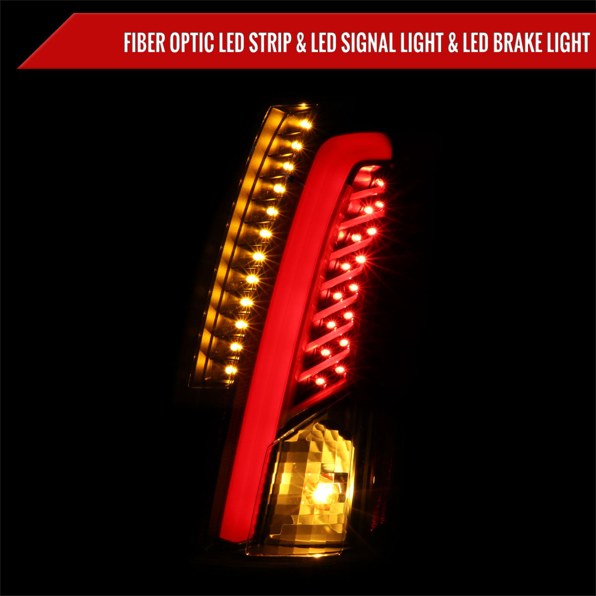 2003-2007 Cadillac CTS LED Tail Lights (Matte Black Housing/Clear Lens)