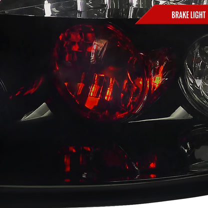 2006-2011 Honda Civic Coupe Tail Lights (Glossy Black Housing/Smoked Lens)