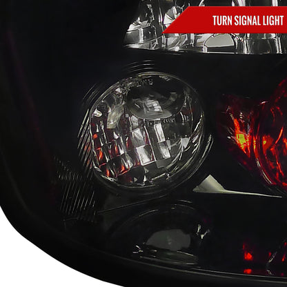 2006-2011 Honda Civic Coupe Tail Lights (Glossy Black Housing/Smoked Lens)