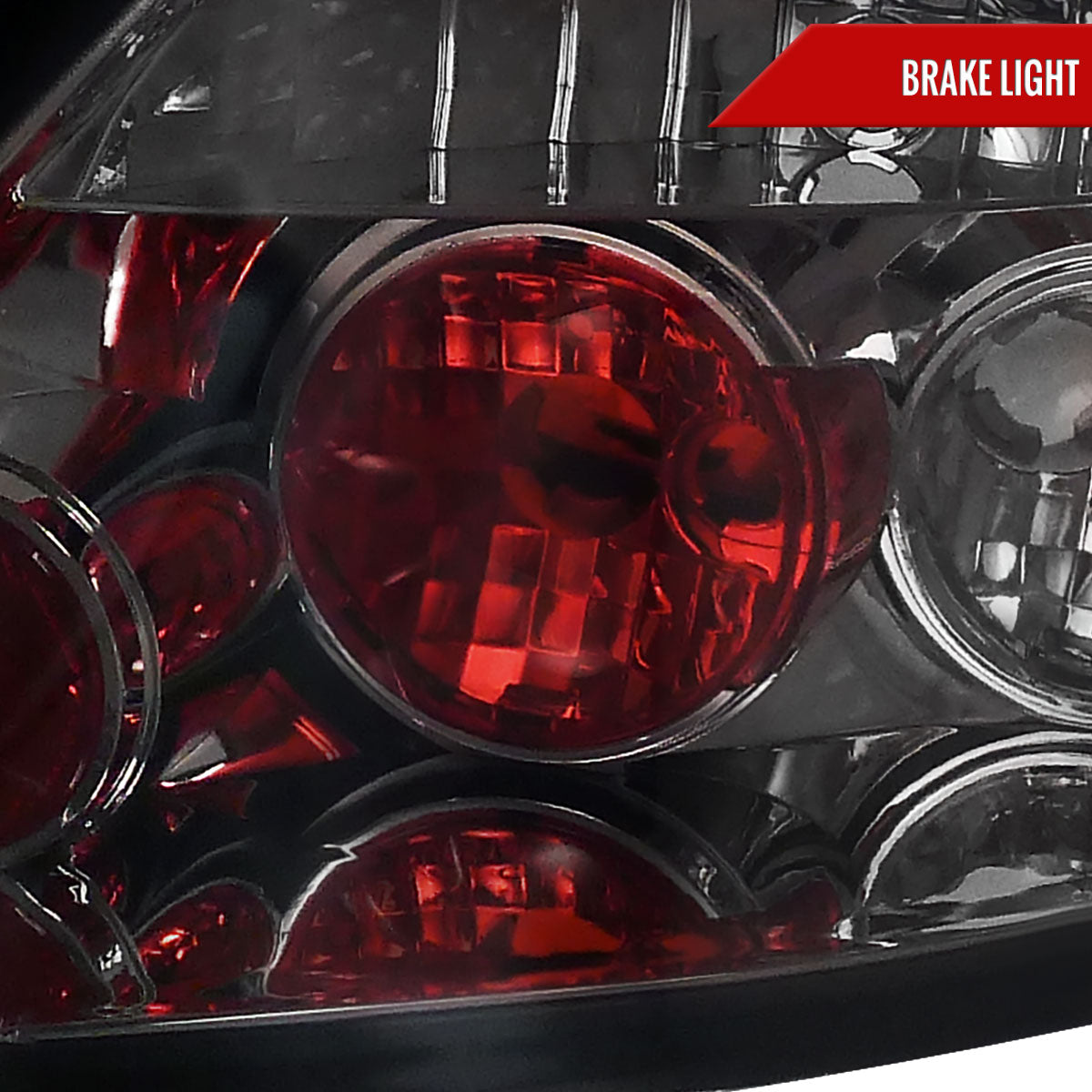 2006-2011 Honda Civic Coupe Tail Lights (Chrome Housing/Smoked Lens)