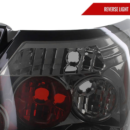 2006-2011 Honda Civic Coupe Tail Lights (Chrome Housing/Smoked Lens)