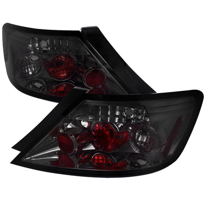 2006-2011 Honda Civic Coupe Tail Lights (Chrome Housing/Smoked Lens)