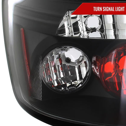 2006-2011 Honda Civic Coupe Tail Lights (Matte Black Housing/Clear Lens)