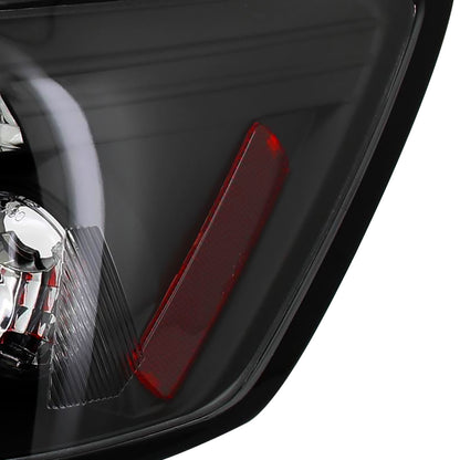 2006-2011 Honda Civic Coupe Tail Lights (Matte Black Housing/Clear Lens)