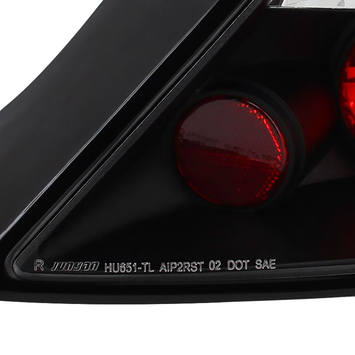 2006-2011 Honda Civic Coupe Tail Lights (Matte Black Housing/Clear Lens)