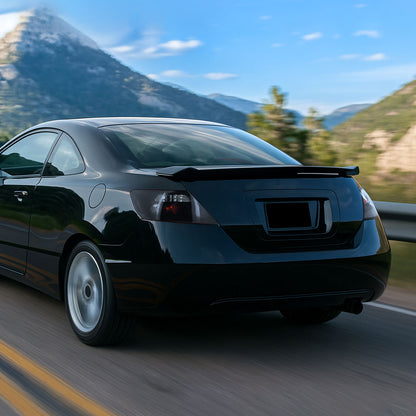 2006-2011 Honda Civic Coupe Tail Lights (Matte Black Housing/Clear Lens)