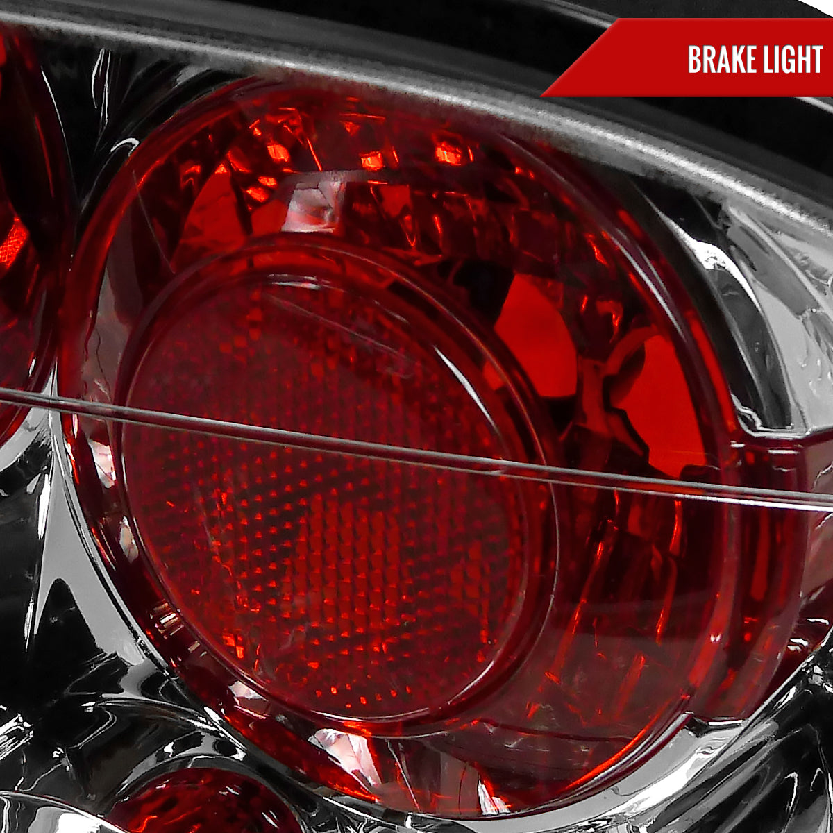2006-2011 Honda Civic Sedan Tail Lights (Chrome Housing/Clear Lens)
