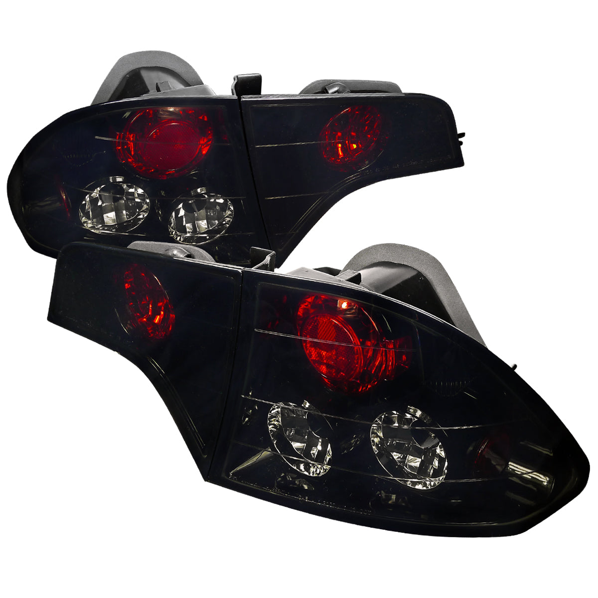 2006-2011 Honda Civic Sedan Tail Lights (Glossy Black Housing/Smoked Lens)