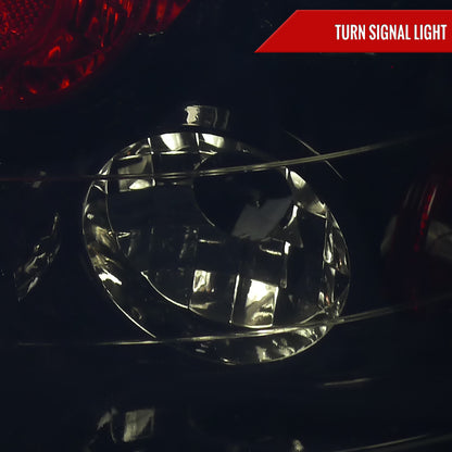 2006-2011 Honda Civic Sedan Tail Lights (Matte Black Housing/Clear Lens)