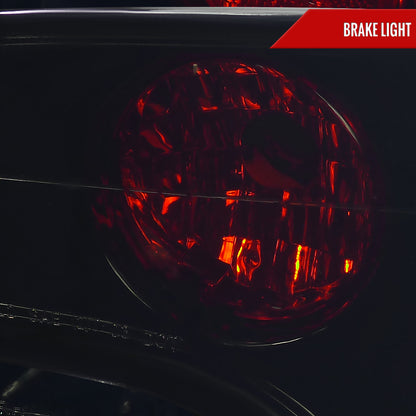 2006-2011 Honda Civic Sedan Tail Lights (Matte Black Housing/Clear Lens)