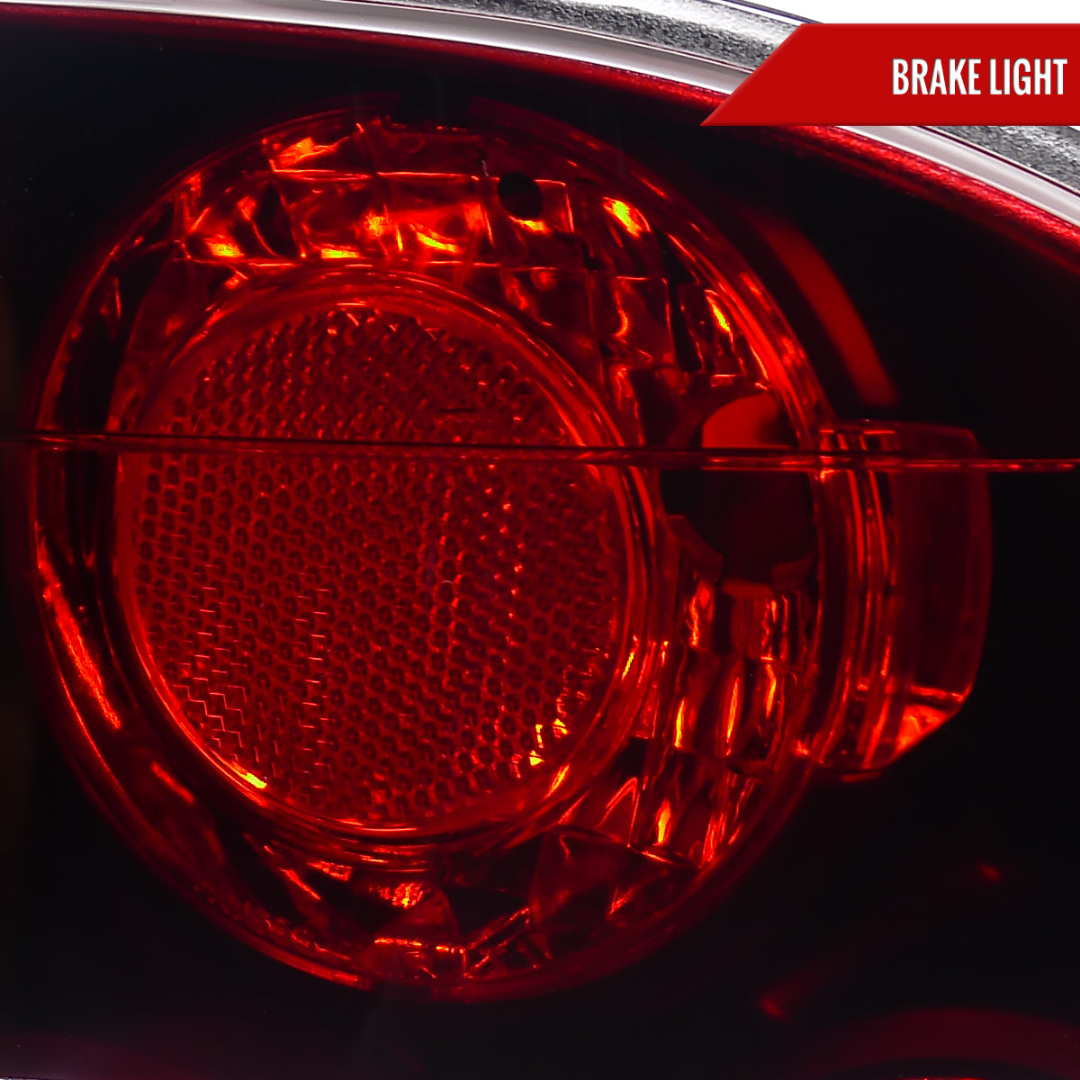 2006-2011 Honda Civic Sedan Tail Lights (Matte Black Housing/Red Clear Lens)