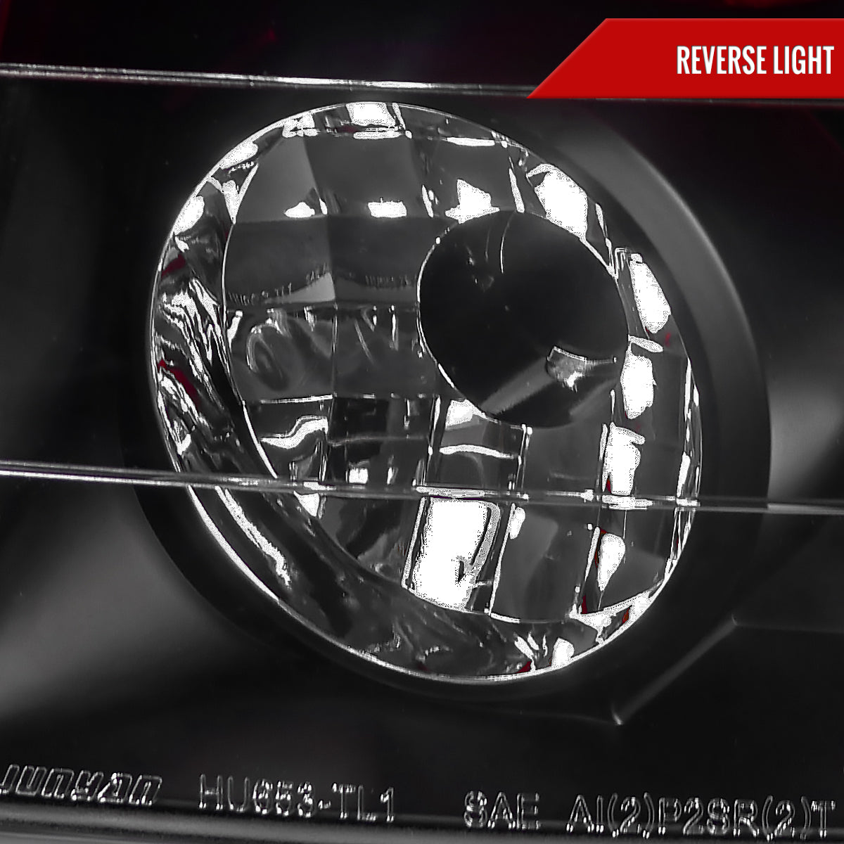 2006-2011 Honda Civic Sedan Tail Lights (Matte Black Housing/Red Clear Lens)