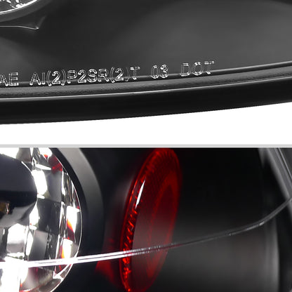 2006-2011 Honda Civic Sedan Tail Lights (Matte Black Housing/Red Clear Lens)