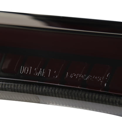 2016-2021 Honda Civic Sedan V2 LED Tail Lights w/ Sequential Turn Signal Lights (Glossy Black Housing/Smoked Lens)