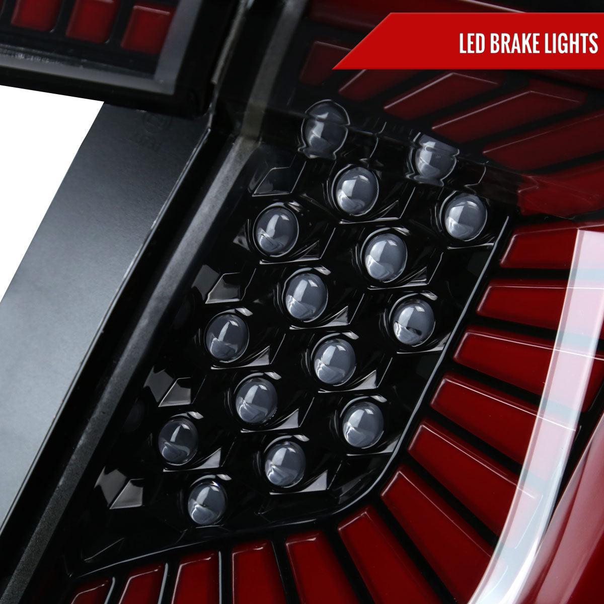 2017-2021 Honda Civic Hatchback LED Sequential Signal Tail Lights (Jet Black Housing/Clear Lens)