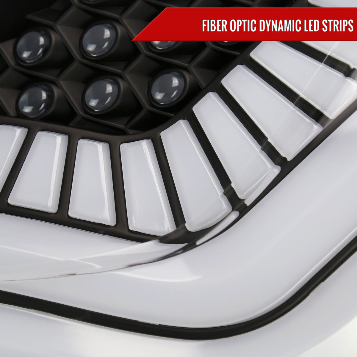 2017-2021 Honda Civic Hatchback Sequential Turn Signal LED Tail Lights (Matte Black Housing/Clear Lens)