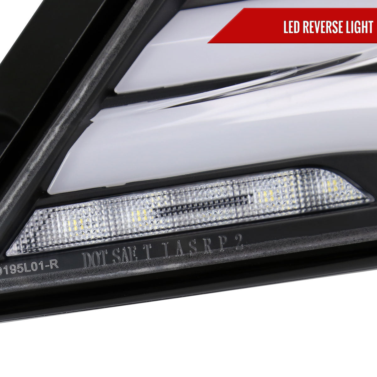 2017-2021 Honda Civic Hatchback Sequential Turn Signal LED Tail Lights (Matte Black Housing/Clear Lens)