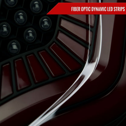 2017-2021 Honda Civic Hatchback LED Sequential Signal Tail Lights (Black Housing/Smoked Lens)