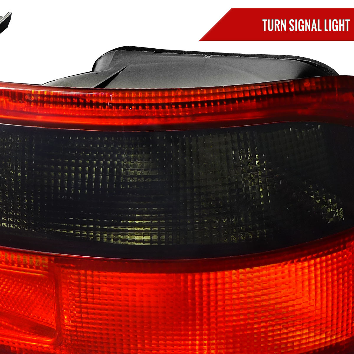 1992-1995 Honda Civic 3DR Hatchback Tail Lights (Chrome Housing/Red Smoked Lens)