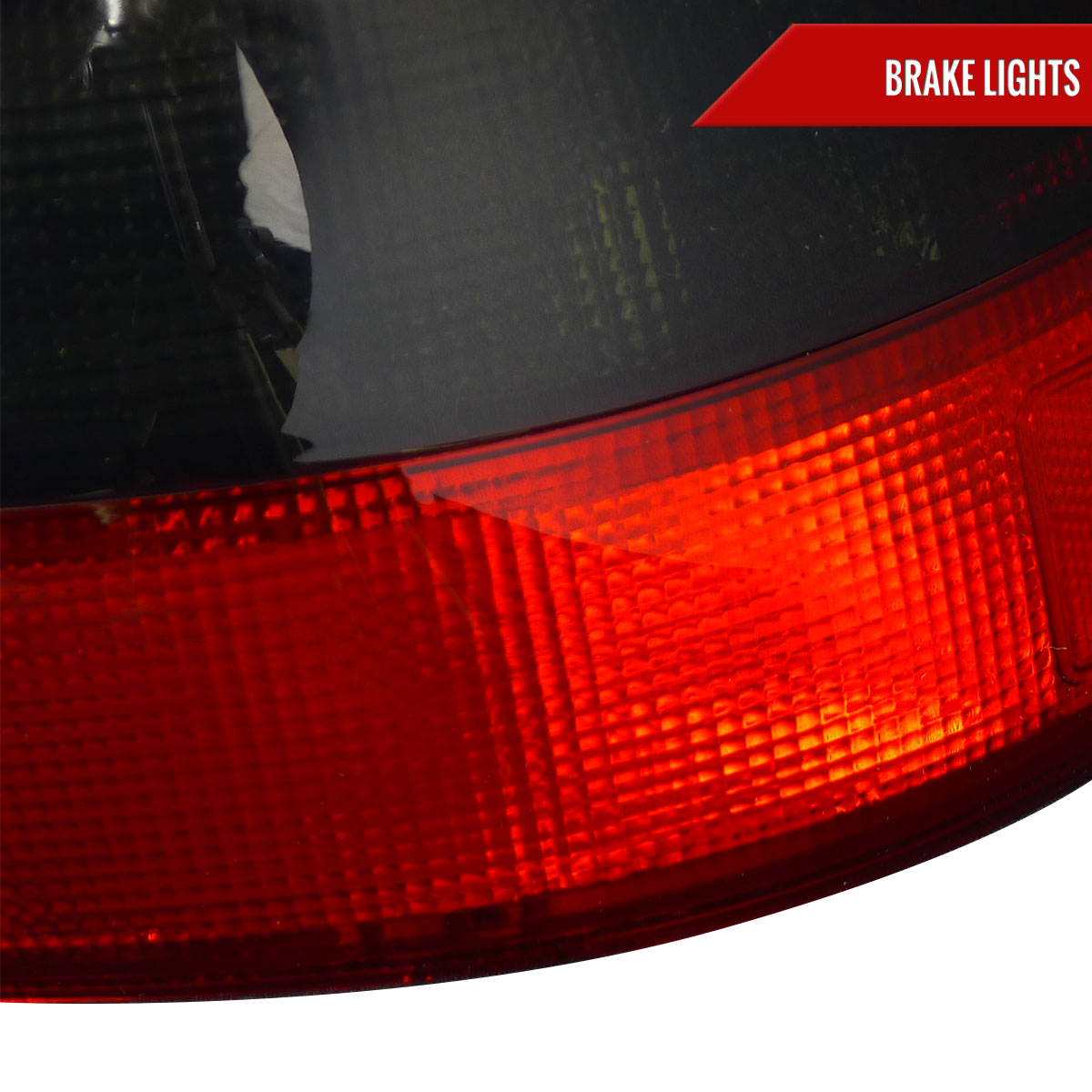 1992-1995 Honda Civic 3DR Hatchback Tail Lights (Chrome Housing/Red Smoked Lens)