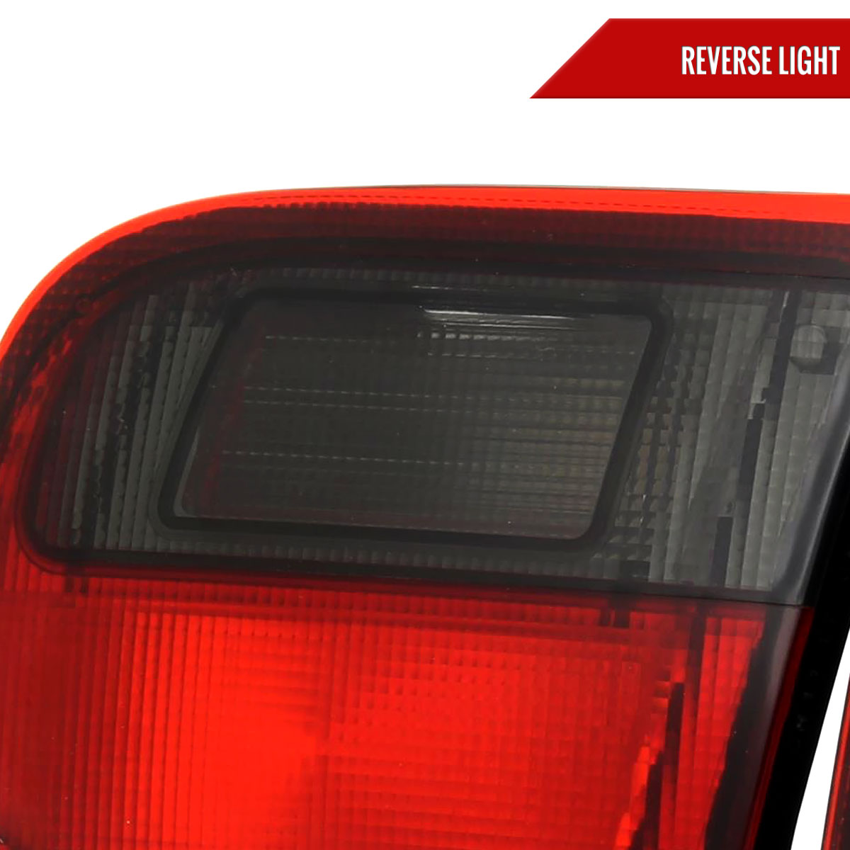 1992-1995 Honda Civic Tail Lights (Chrome Housing/Red Smoked Lens)